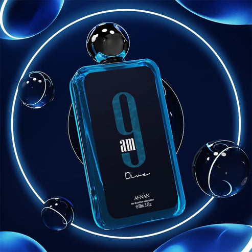 9AM Dive de Afnan 100ML | Perfume Masculino Refrescante y Duradero para el Día