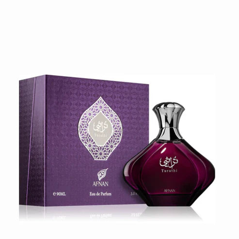 Afnan Turathi Purple 90ML – Perfume Femenino Aromático y Especiado | Fragancia Elegante y Moderna