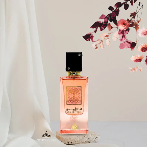 Ana Abiyedh Coral de Lattafa 60ML - Perfume Árabe Floral y Afrutado con Toque Exótico