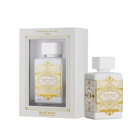 Bade’e Al Oud Honor & Glory de Lattafa 100ml – Perfume Unisex Intenso y Especiado