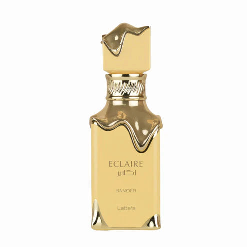 Eclaire Banoffi Lattafa 100ML – Perfume Unisex Floral Gourmand con Plátano, Vainilla y Praliné