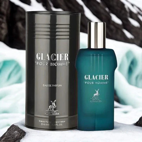 Glacier Pour Homme Maison Alhambra 100ML – Perfume Unisex Aromático Especiado con Toques de Vainilla y Ámbar