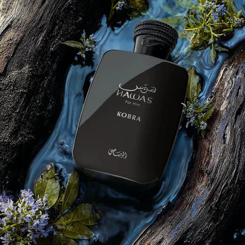 Hawas Kobra Rasasi 100ML – Perfume Masculino Oriental Amaderado con Jengibre, Canela y Ámbar