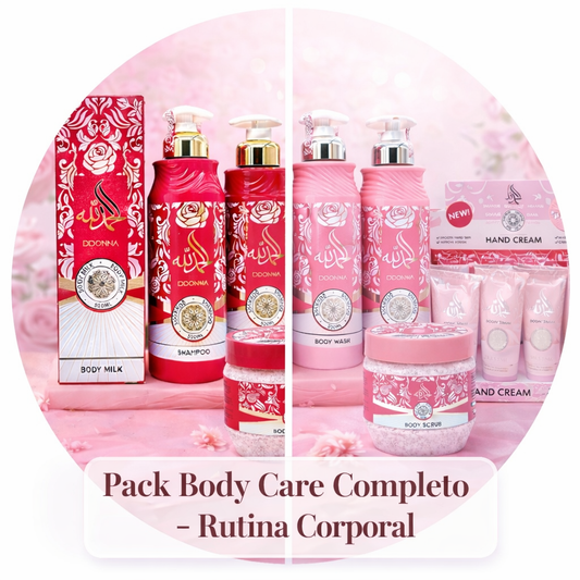 PKPack Body Care Completo ideal para tu rutina diaria de cuidado corporal. Incluye 4 productos