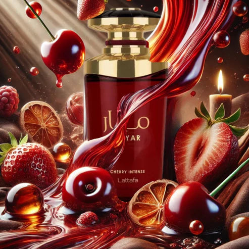 Mayar Cherry Intense Lattafa 100ML: Perfume Unisex Frutal y Floral de Larga Duración
