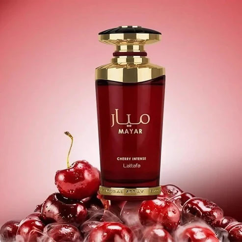 Mayar Cherry Intense Lattafa 100ML: Perfume Unisex Frutal y Floral de Larga Duración