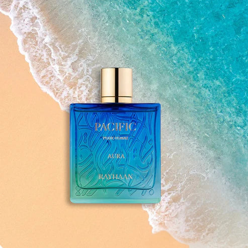 Pacific Aura Rayhaan 100ML – Perfume Masculino Aromático Acuático | Fresco, Limpio y Energético