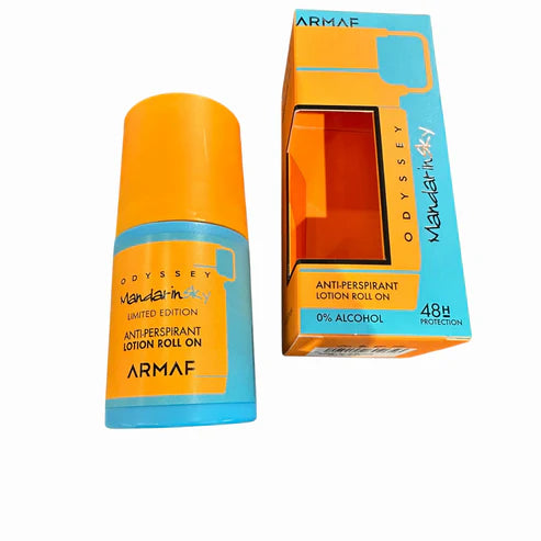 Pack Armaf Odyssey Mandarin Sky – Perfume 100ML + Body Spray + Desodorante Roll-On | Fragancia Unisex Cítrica y Especiada