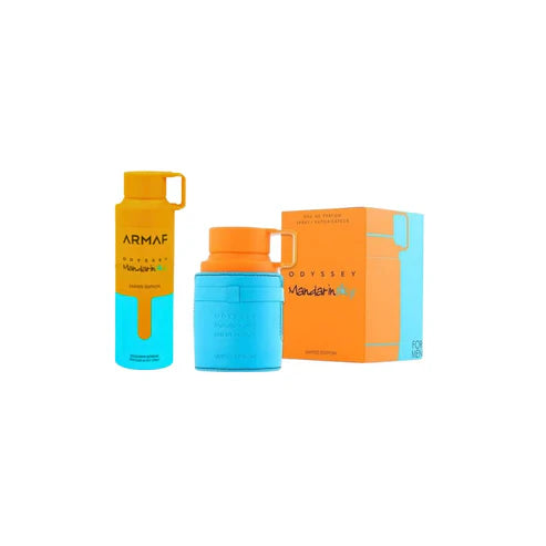 Pack Armaf Odyssey Mandarin Sky – Perfume 100ml + Body Spray | Cítrico, dulce y amaderado