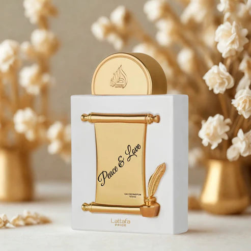 Peace & Love Lattafa Perfumes 100ML – Perfume Unisex Floral con Grosellas Negras, Rosa y Vainilla
