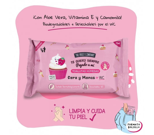 Toallitas Húmedas Fresa Nata