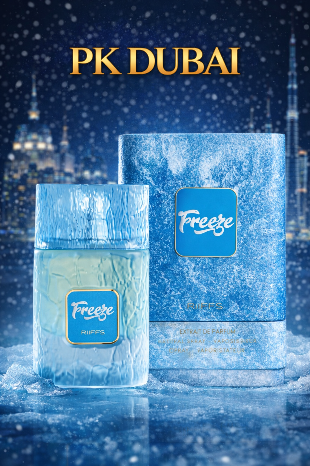 FREEZE Riiffs Perfume Unisex 100ml - Fragancia Fresca y Atractiva para Hombres y Mujeres