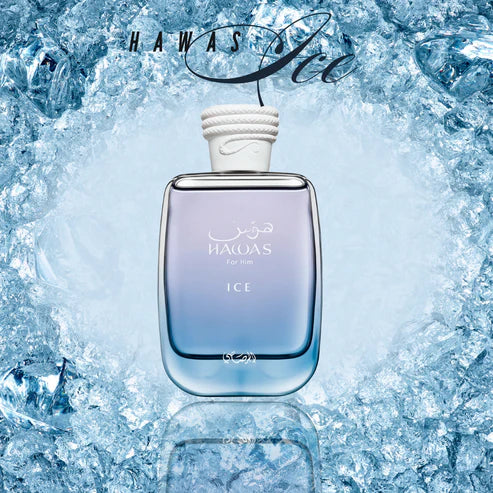 Hawas Ice Rasasi 100ML – La Esencia de la Elegancia y la Frescura Sofisticada