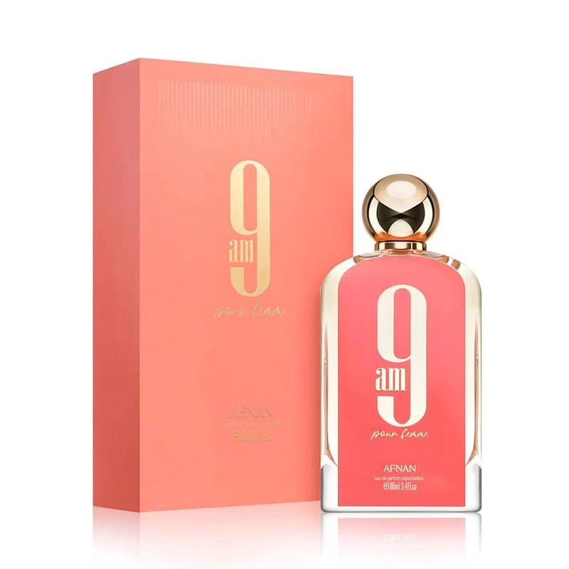 9 am POUR FEMME Afnan perfume MUJER 100ml