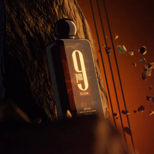 9PM Elixir Afnan 100ML – Perfume Unisex Oriental Especiado con Cardamomo, Cuero y Vainilla