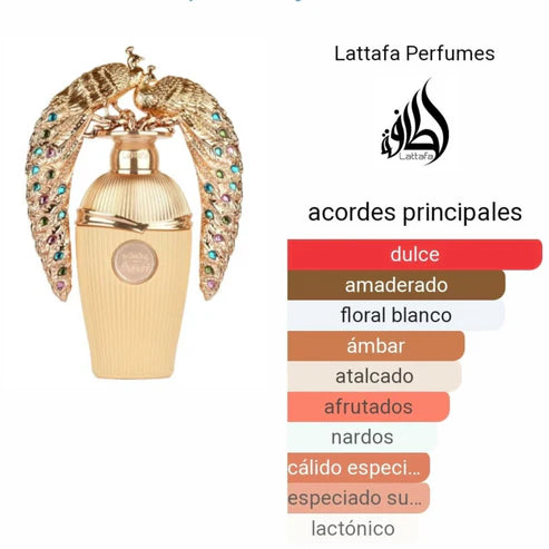 Afeef Lattafa - Perfume Árabe Unisex Floral y Frutal 100ML: Frescura y Elegancia en Cada Nota