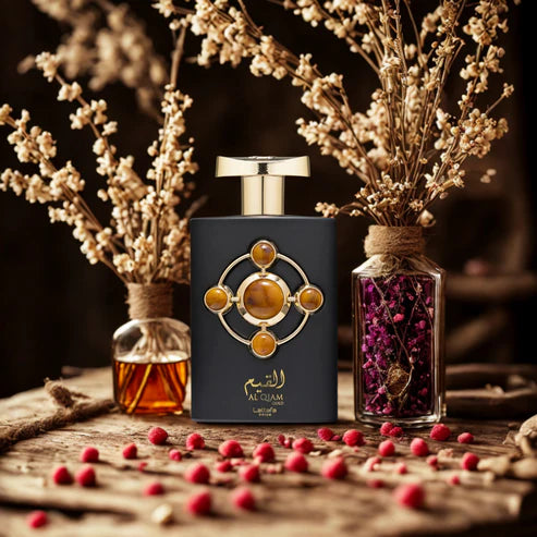 Al Qiam Gold Lattafa Pride 100ML – Perfume Unisex Ambarado con Oud, Cuero y Frambuesa