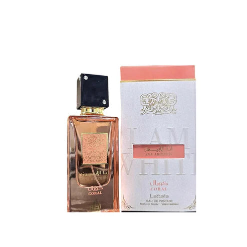 Ana Abiyedh Coral de Lattafa 60ML - Perfume Árabe Floral y Afrutado con Toque Exótico