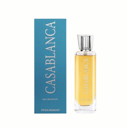 Casablanca Swiss Arabian Eau de Parfum 100ml | Perfume Unisex Dulce y Ambarado de Larga Duración