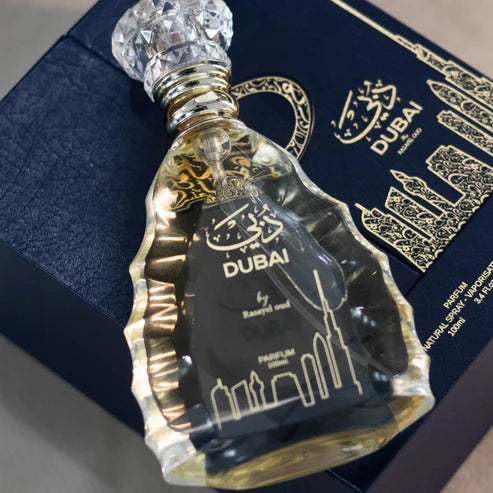 Dubai Transparente Rasayel Oud 100ML – Perfume Unisex Oriental Gourmand con Vainilla, Caramelo y Especias