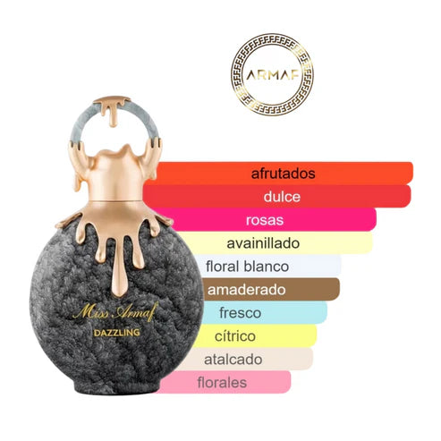 Miss Armaf Dazzling 100ML – Perfume Femenino Floral Frutal | Dulce, Elegante y de Fondo Cálido