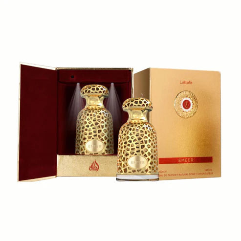 Emeer Lattafa Perfumes 100ML – Perfume Unisex Amaderado Aromático con Toques Cítricos y Especiados