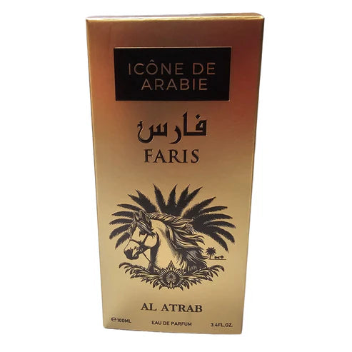 Faris L'Affair Al Atrab – Perfume de Lujo con Oud, Ámbar y Rosa Búlgara | 100ML
