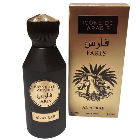 Faris L'Affair Al Atrab – Perfume de Lujo con Oud, Ámbar y Rosa Búlgara | 100ML
