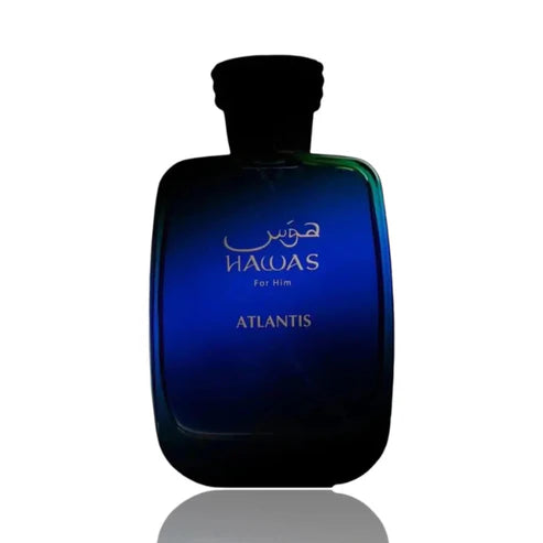 Hawas Atlantis Rasasi 100ML – Perfume Unisex Fresco y Acuático | Bergamota, Notas Marinas y Ámbar Gris