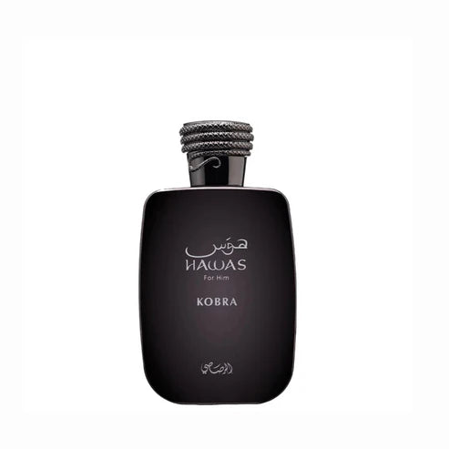 Hawas Kobra Rasasi 100ML – Perfume Masculino Oriental Amaderado con Jengibre, Canela y Ámbar