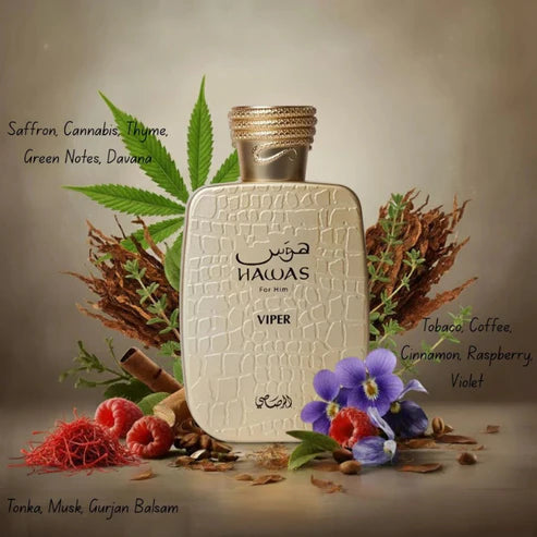 Hawas Viper Rasasi 100ML – Perfume Masculino Intenso | Oriental Especiado y Adictivo
