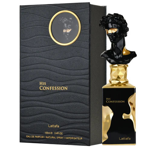 His Confession Lattafa – Perfume Árabe 100ML, Elegante y Sofisticado