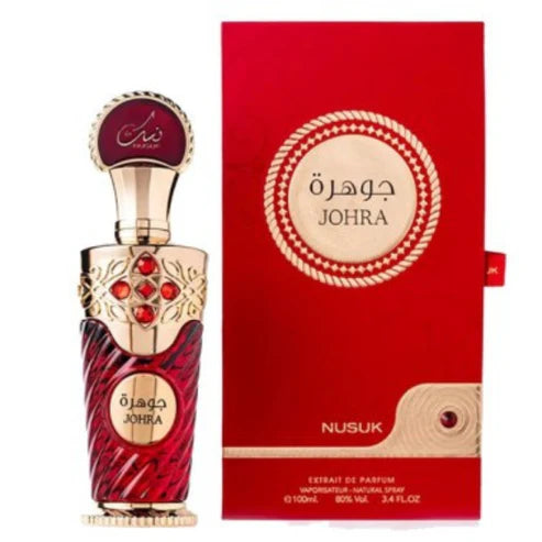 Johra Nusuk Riiffs Extrait de Parfum 100ML – Perfume Femenino Floral y Frutal | Elegante, Dulce y Duradero