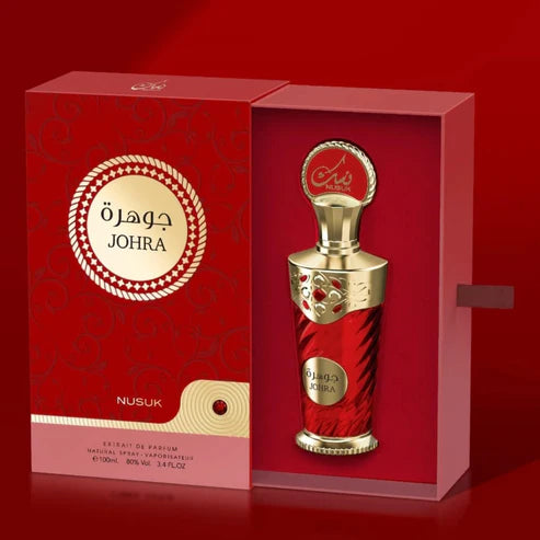 Johra Nusuk Riiffs Extrait de Parfum 100ML – Perfume Femenino Floral y Frutal | Elegante, Dulce y Duradero