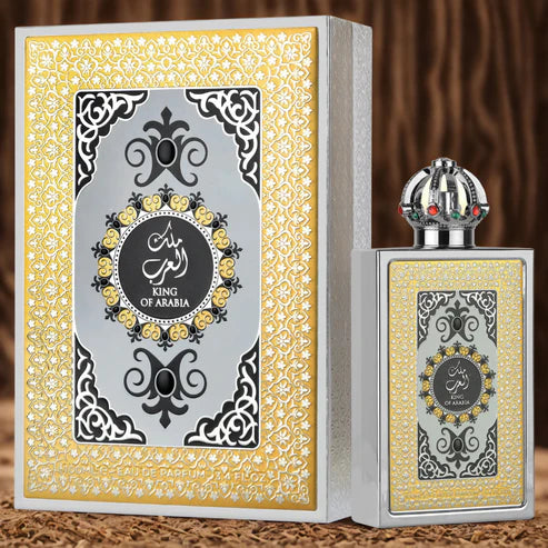 King of Arabia Lattafa Pride 100ML – Perfume Masculino Árabe con Oud, Ámbar y Cuero | Eau de Parfum
