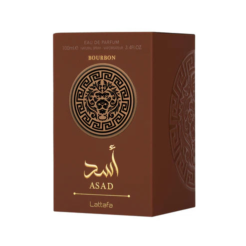 Lattafa Asad Bourbon Perfume Árabe - 100ML Poder, Elegancia y Sofisticación