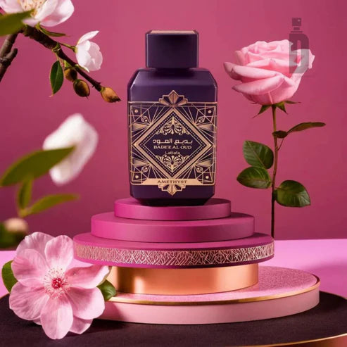 Lattafa Badee Al Oud Amethyst Eau de Parfum Unisex 100ML: Perfume Oriental Amaderado de Larga Duración
