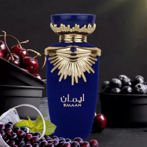Lattafa Emaan - Perfume Árabe Unisex 100 ml con Notas Frescas, Florales y Cálidas