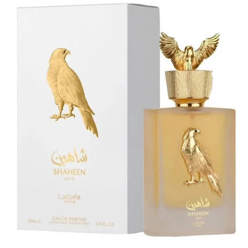 Lattafa Shaheen Gold 100 ml - Perfume Árabe Premium con Notas de Piña, Lavanda y Pachulí