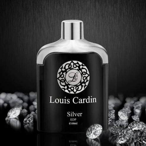 Louis Cardin Silver Homme EDP 100ML – Perfume Masculino Fresco, Especiado y Elegante