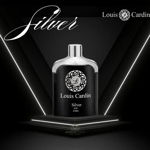 Louis Cardin Silver Homme EDP 100ML – Perfume Masculino Fresco, Especiado y Elegante
