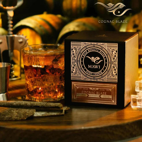 Mawj Cognac Blaze Paris Corner Eau de Parfum 100ml | Perfume Unisex Intenso, Amaderado y Oriental