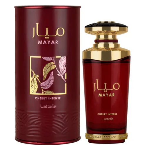 Mayar Cherry Intense Lattafa 100ML: Perfume Unisex Frutal y Floral de Larga Duración