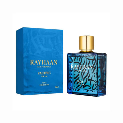 Ocean Rush Rayhaan 100ML – Perfume Masculino Acuático con Bergamota, Lavanda y Ámbar