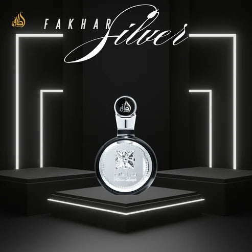 Perfume Árabe Fakhar Silver Lattafa Hombre 100ML - Frescura, Elegancia y Larga Duración