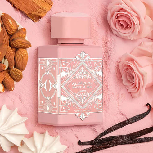 Perfume Árabe Lattafa Bade'e Al Oud Noble Blush de 100 Ml