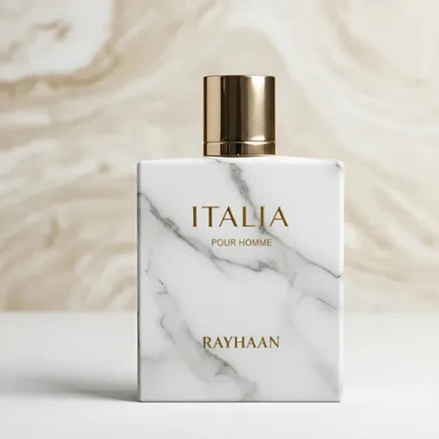 Rayhaan Italia 100ML – Perfume Masculino Oriental Amaderado | Elegante, Cálido y Sofisticado