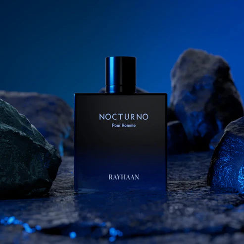 Rayhaan Nocturno 100ML – Perfume Masculino Amaderado Aromático | Fresco, Moderno y Elegante