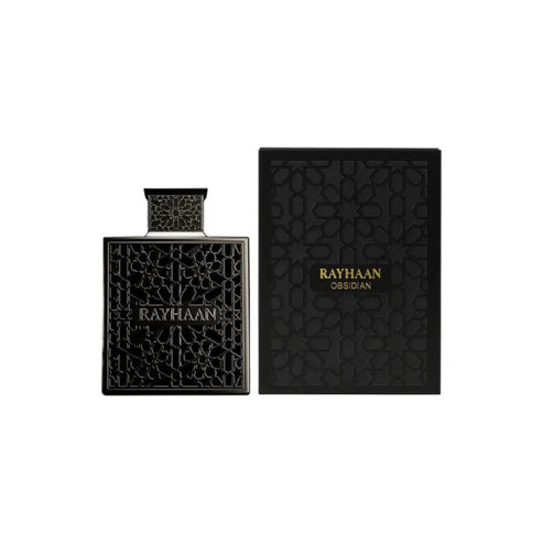 Rayhaan Obsidian 100ML – Perfume Masculino Oriental Elegante | Iris, Cuero y Oud Sofisticado