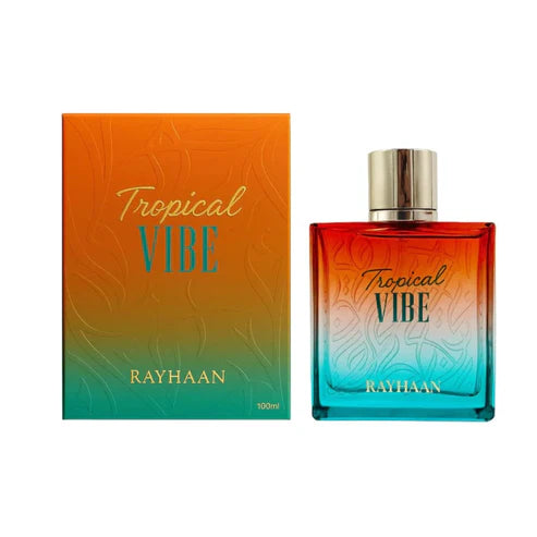 Rayhaan Tropical Vibe 100ML – Perfume Unisex Tropical | Mango, Coco y Maderas Cremosas